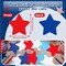 360 Pcs Red, White & Blue Paper Star Cutouts – 3.9 Inch Patriotic Die Cuts for Independence Day, 4th of July, Bulletin Boards, Classroom, Party & DIY Crafts